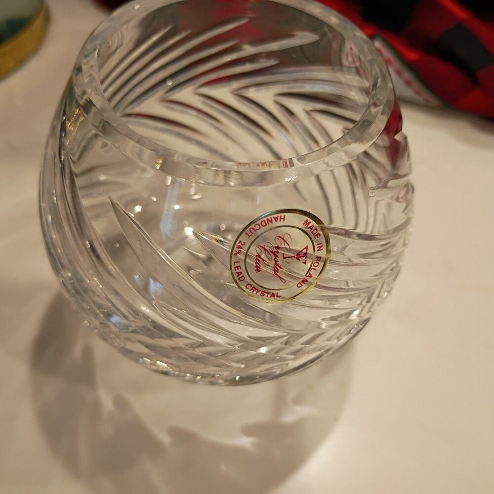Crystal Clear Industries Reflection 24 Percent Lead Crystal Hand Cut Votive Cand